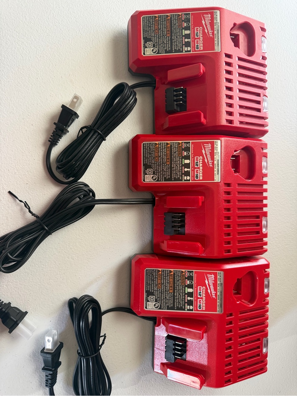Milwaukee combo chargers 3pack